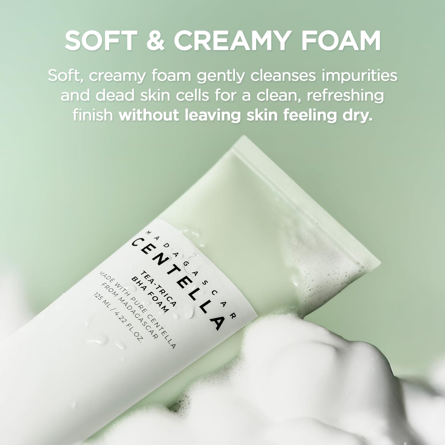 SKIN1004 Madagascar Centella Tea Trica BHA Foam Cleanser 125ml